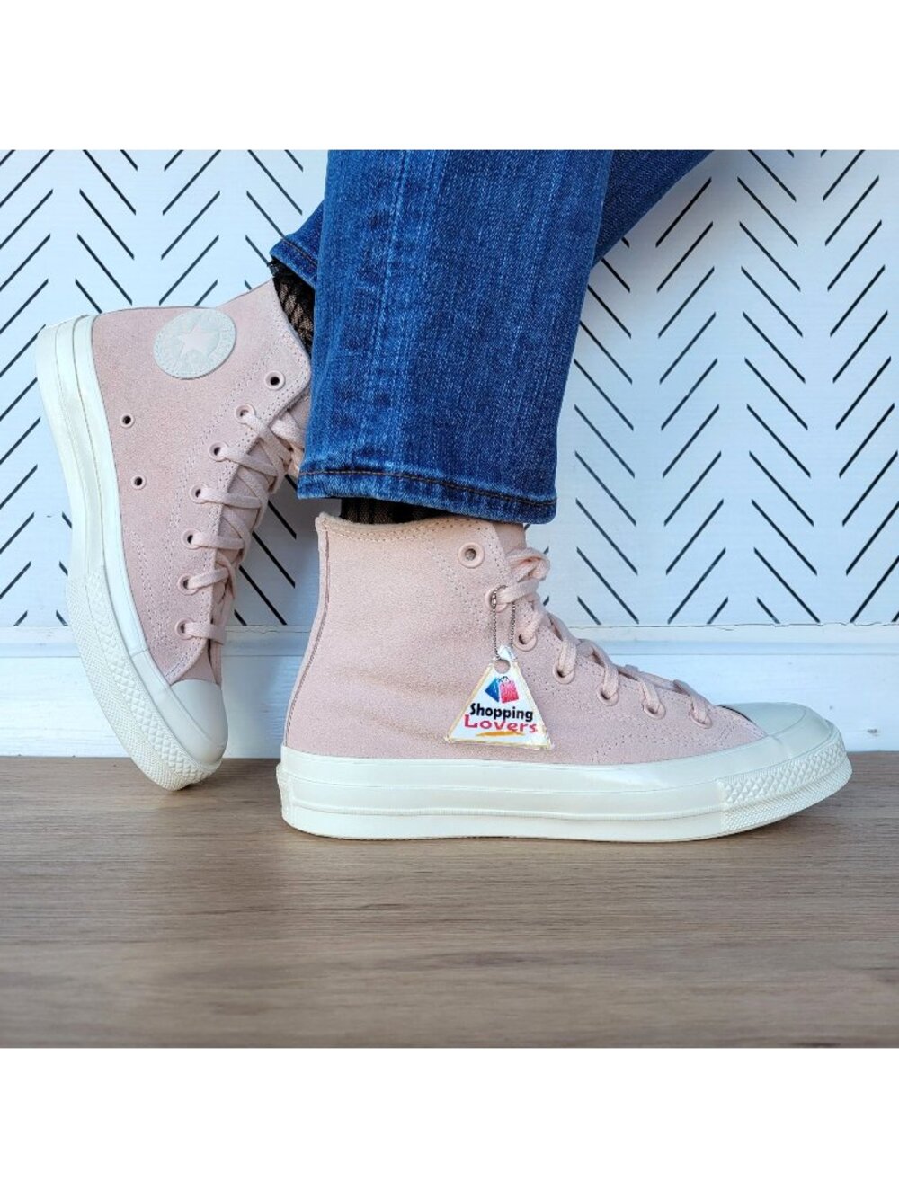 ❤️Converse Chuck 70 Hi Suede Pebble Sz 10 Women's Shoes Sneakers Pink A07901C❤️